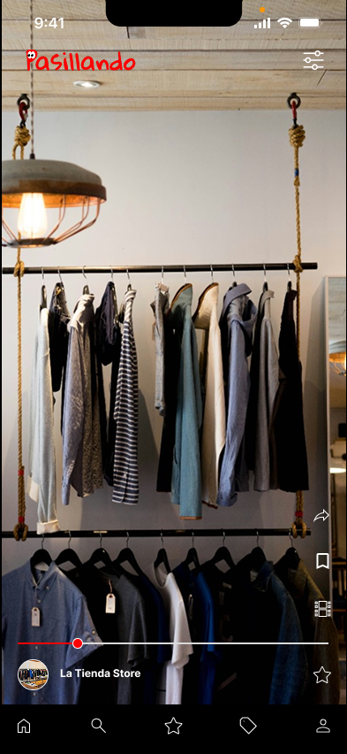 Vista previa de la app Pasillando